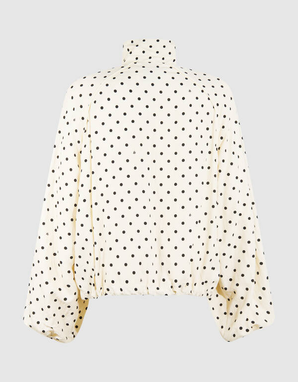 Oversized Polkadot Jack gebrochenes Wei&szlig; SHOEBY WOMEN