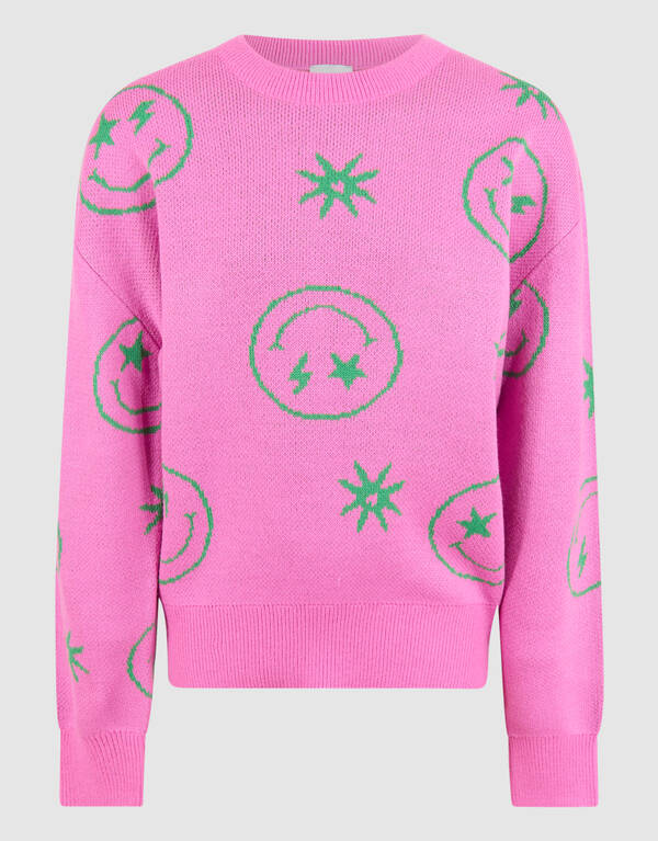 Smiley Strickpullover Rosa SHOEBY GIRLS