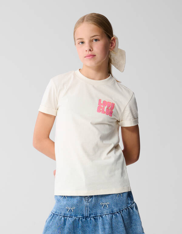 Love Club Artwork T-shirt Off Wei&szlig; SHOEBY GIRLS