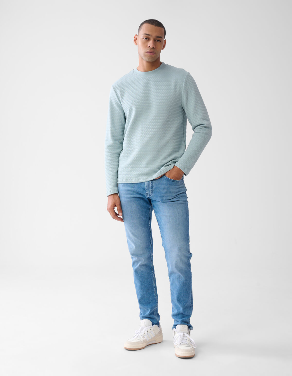 Slim Fit Jog Jeans Mediumstone L34 SHOEBY MEN