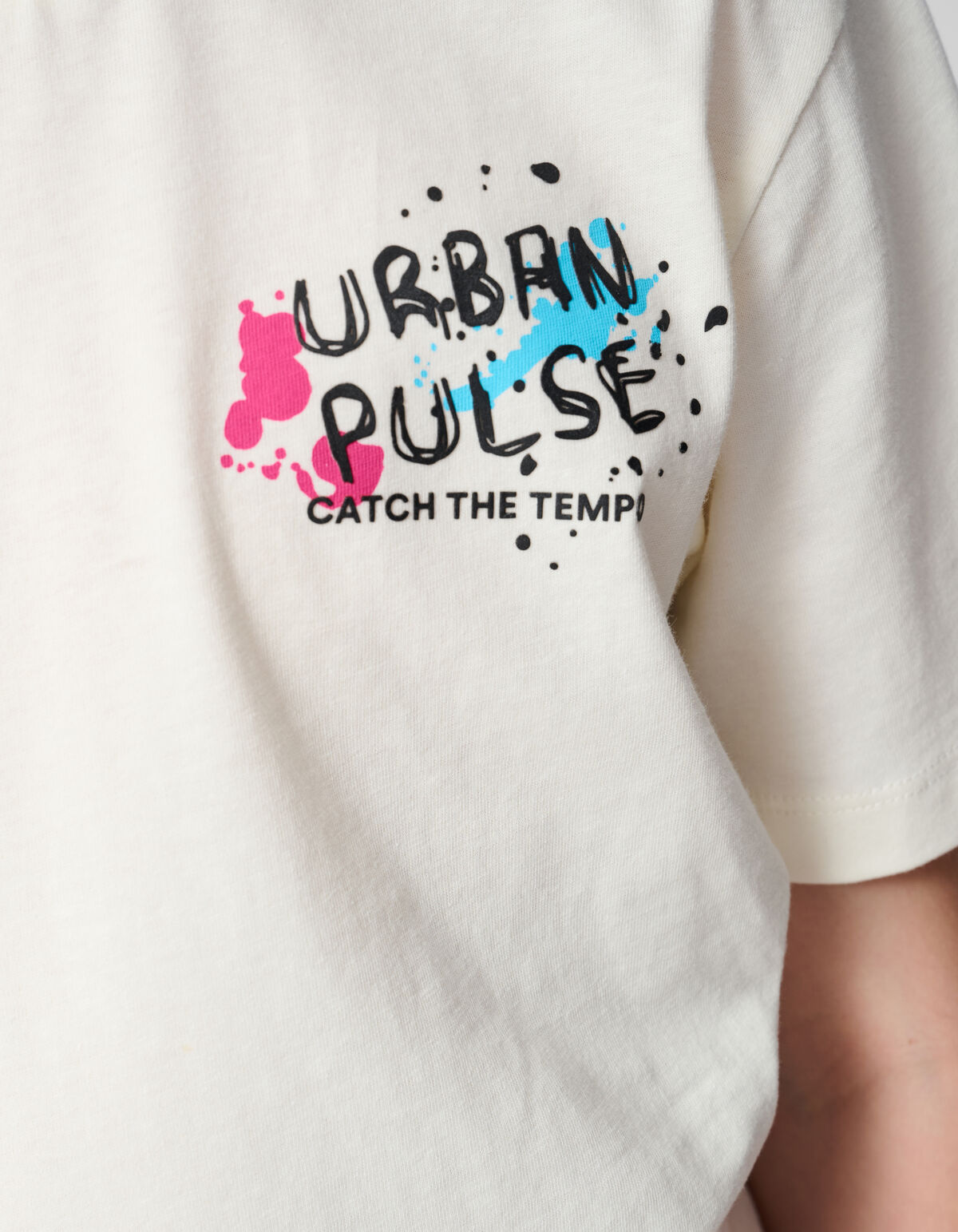 Urban Artwork T-shirt Off White SHOEBY BOYS