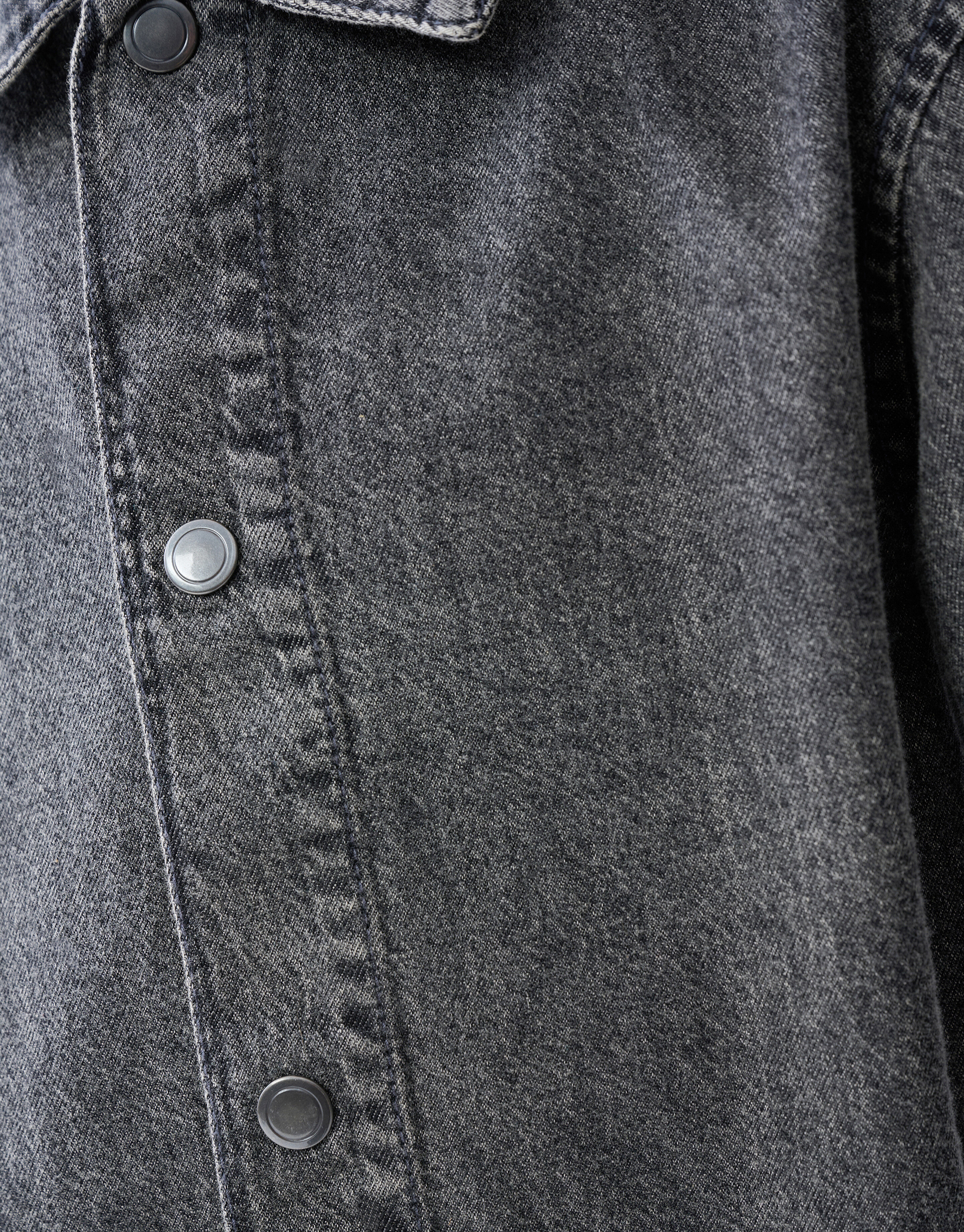 Denim Washed Overshirt Dunkelgrau SHOEBY BOYS