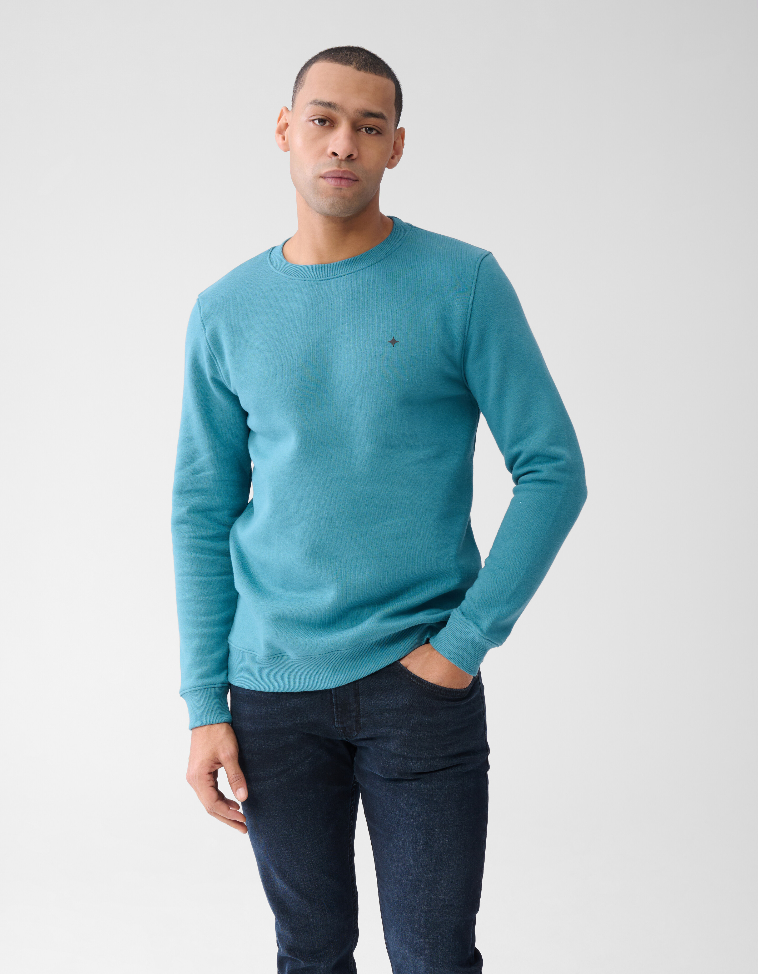 Glitzernder Pullover Blau SHOEBY MEN
