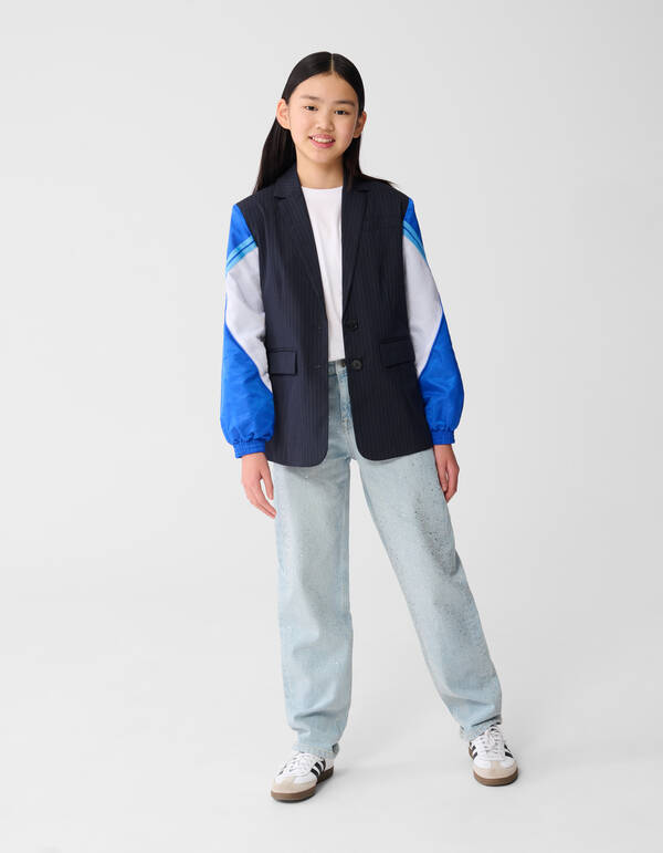 Sportlicher Nadelstreifenblazer Blau SHOEBY GIRLS