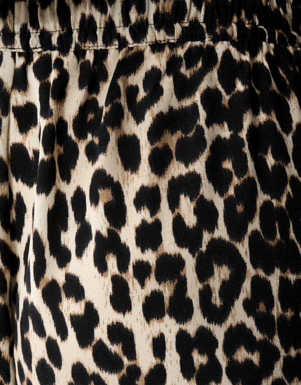 Leopard Weitbein-Hose Braun SHOEBY WOMEN