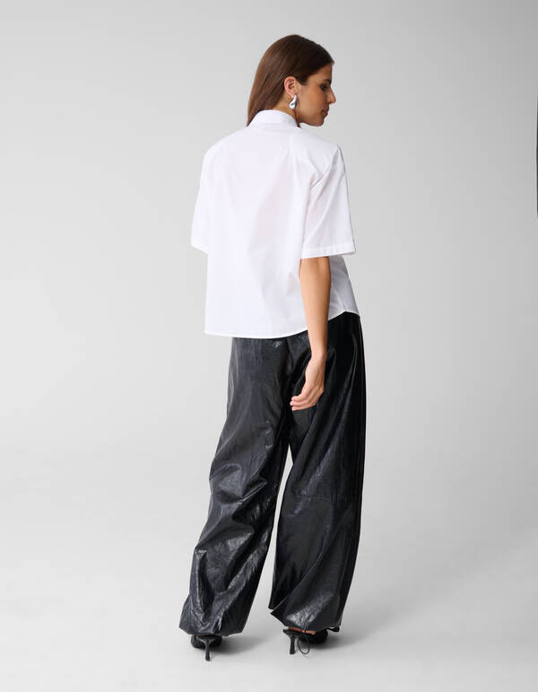 Oversized Solid Bluse Wei&szlig; SHOEBY WOMEN