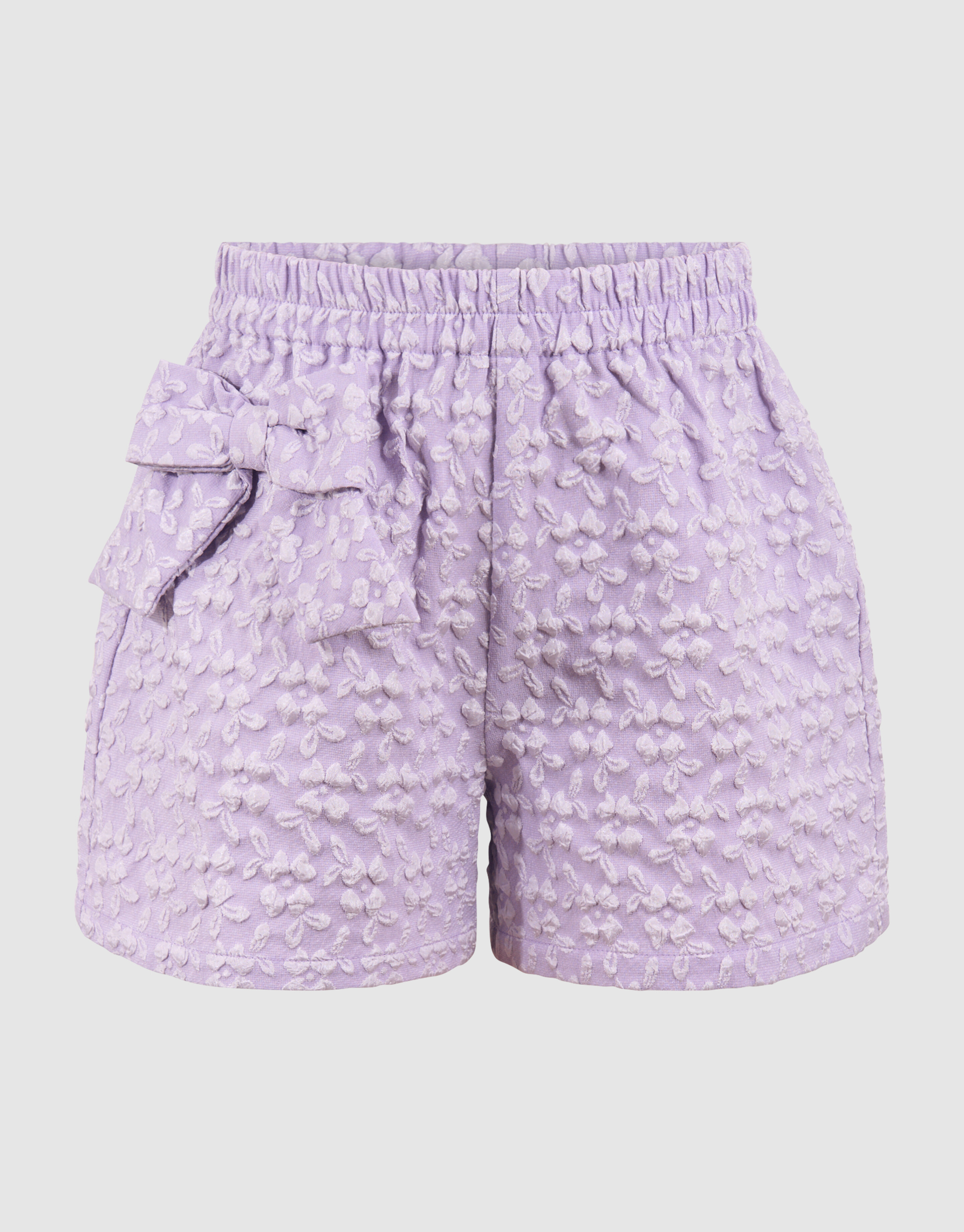 Jacquard Blume Kurz Violett SHOEBY GIRLS