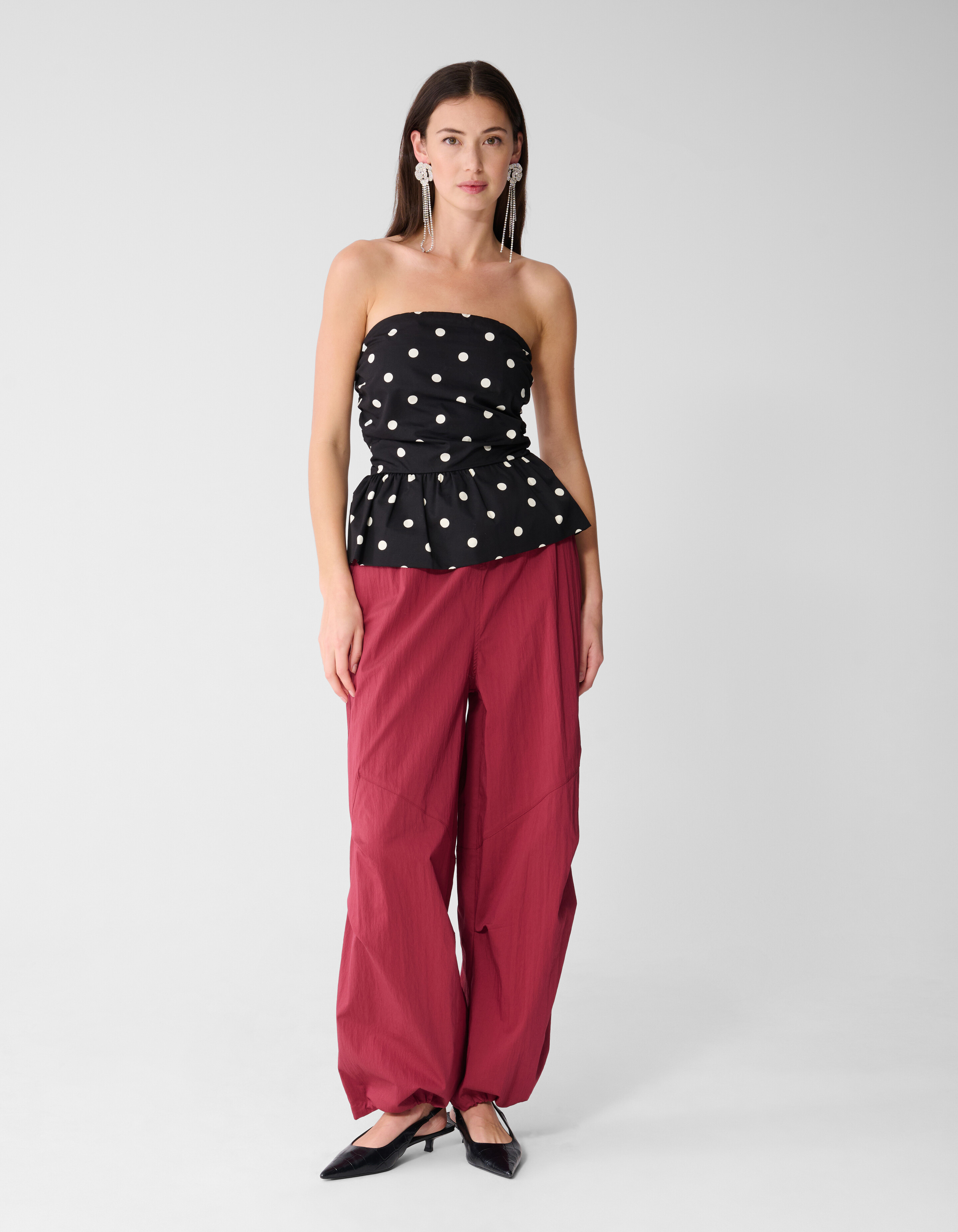 Balloon Fit Jogginghose Dunkelrot SHOEBY WOMEN