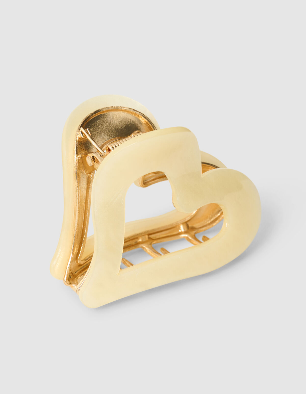 Heart Haarclip Hellgelb SHOEBY ACCESSOIRES