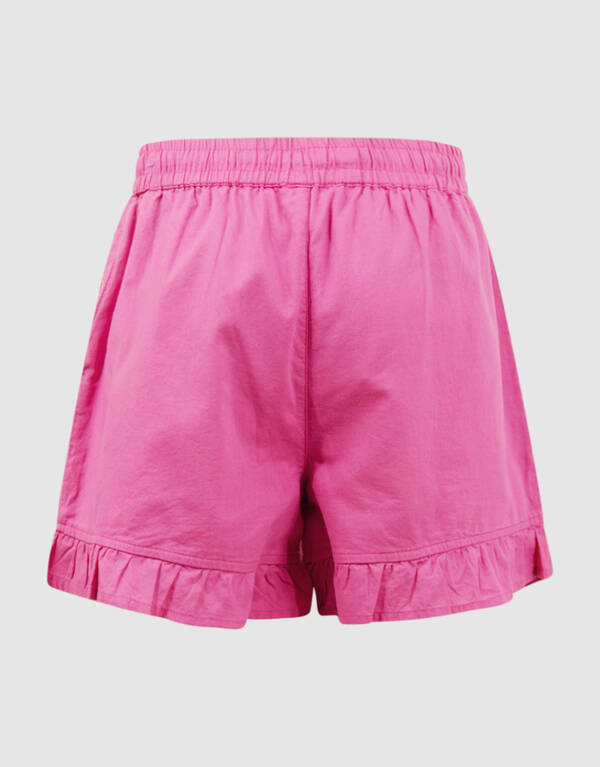 R&uuml;schen-Herz-Shorts Rosa SHOEBY GIRLS