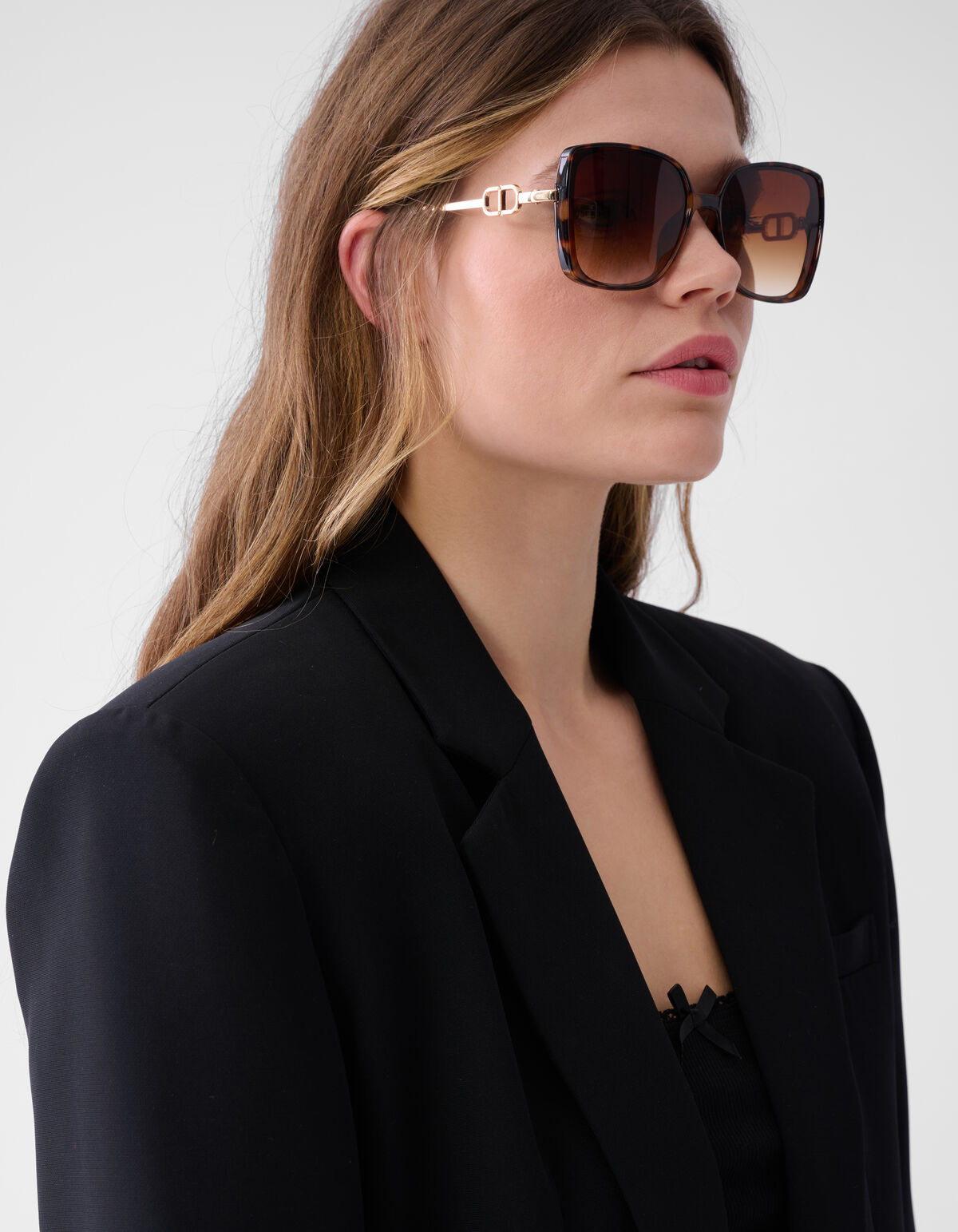 Quadratische Sonnenbrille Braun SHOEBY ACCESSOIRES