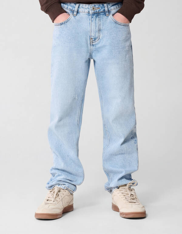 Tapered Fit Jeans gebleicht SHOEBY BOYS