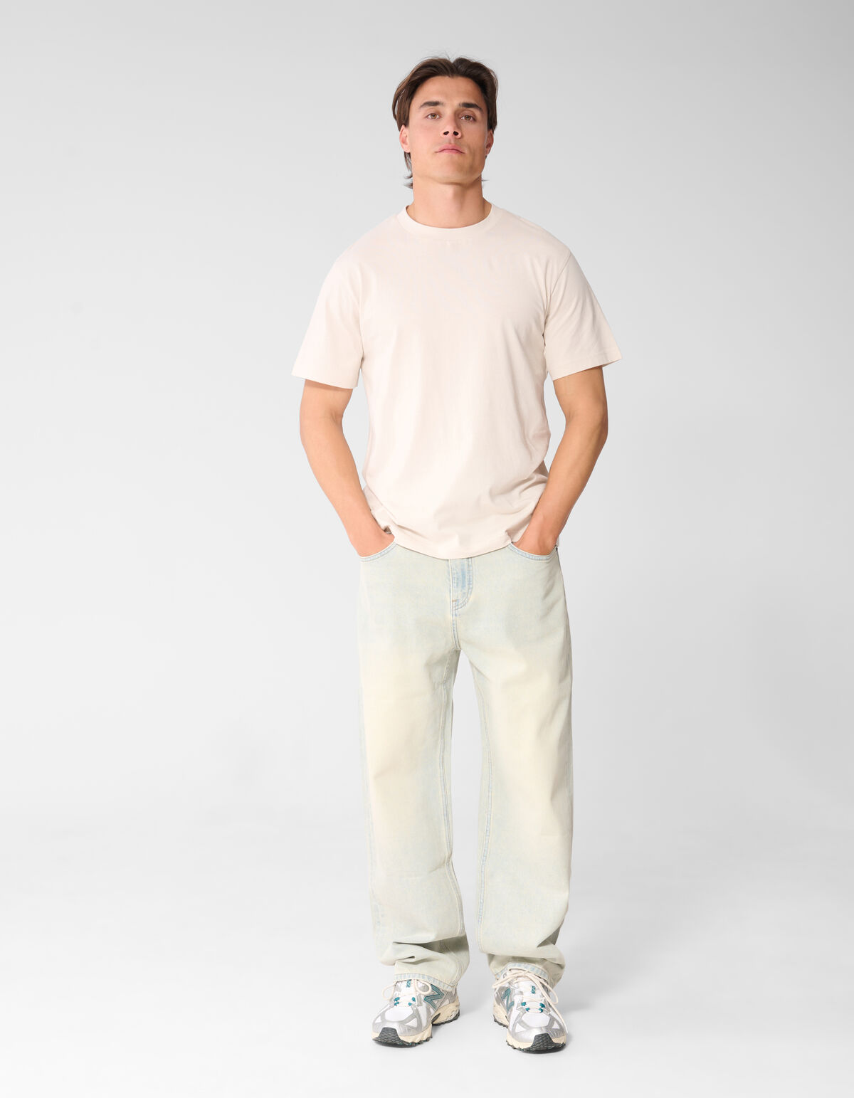 Weite Jeans gebleichte L32 SHOEBY MEN