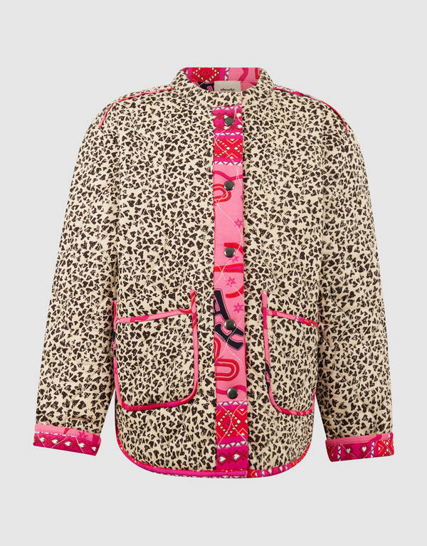 Leopard Stitch Jack Hellbraun SHOEBY GIRLS