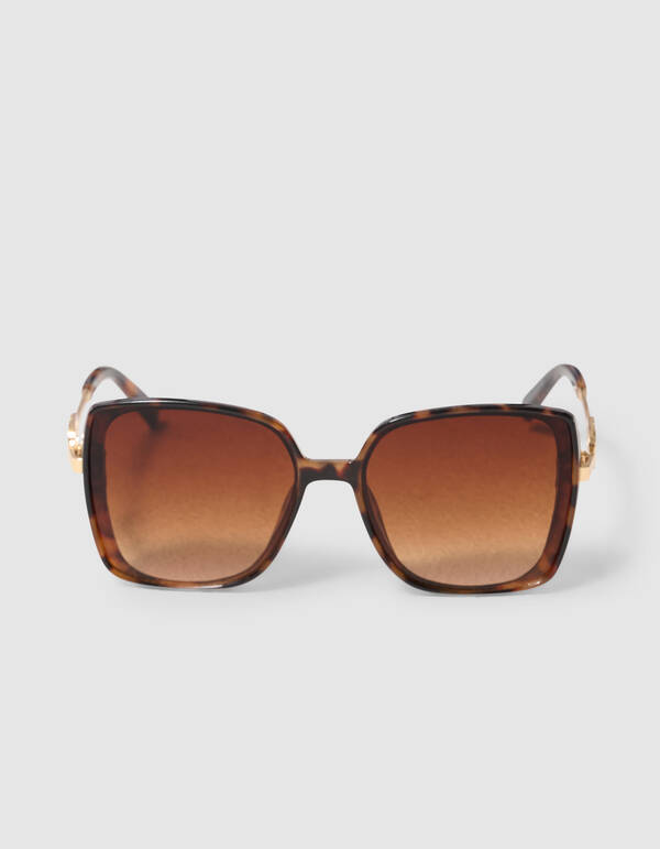 Quadratische Sonnenbrille Braun SHOEBY ACCESSOIRES