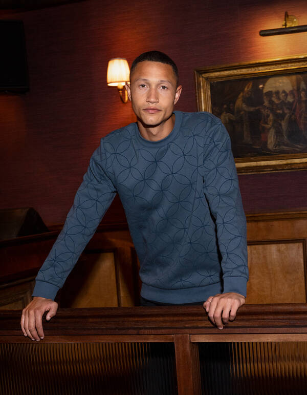 Flock Spark Pullover Blau SHOEBY MEN