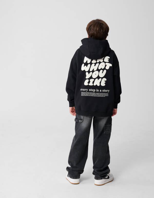 Like Hike Kunstwerk Hoodie Schwarz SHOEBY BOYS