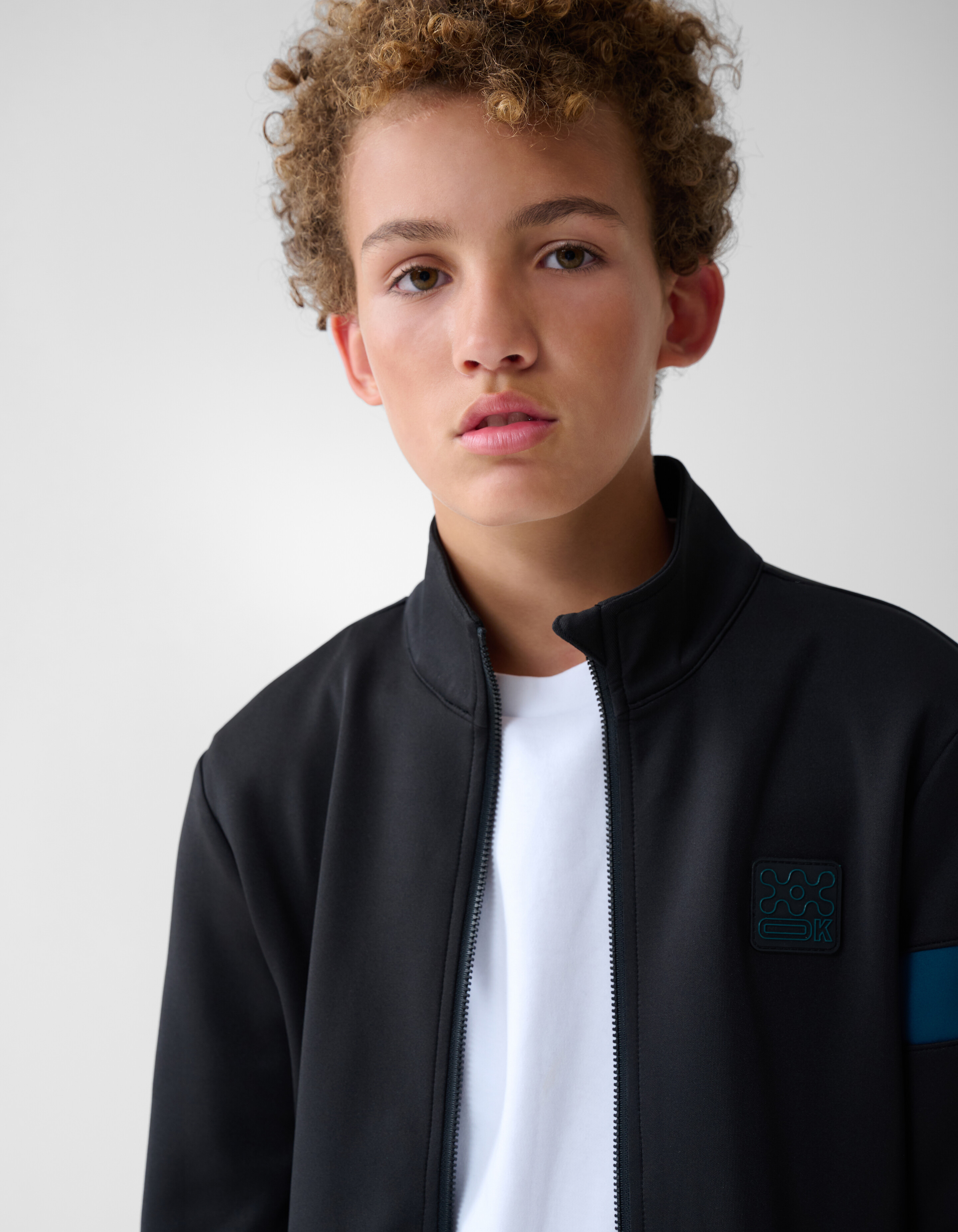 Label Strickjacke Schwarz SHOEBY BOYS