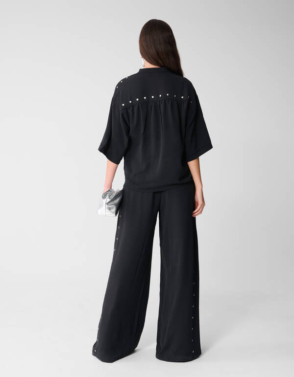 Twist-Studs Locker sitzende Hose Schwarz SHOEBY WOMEN