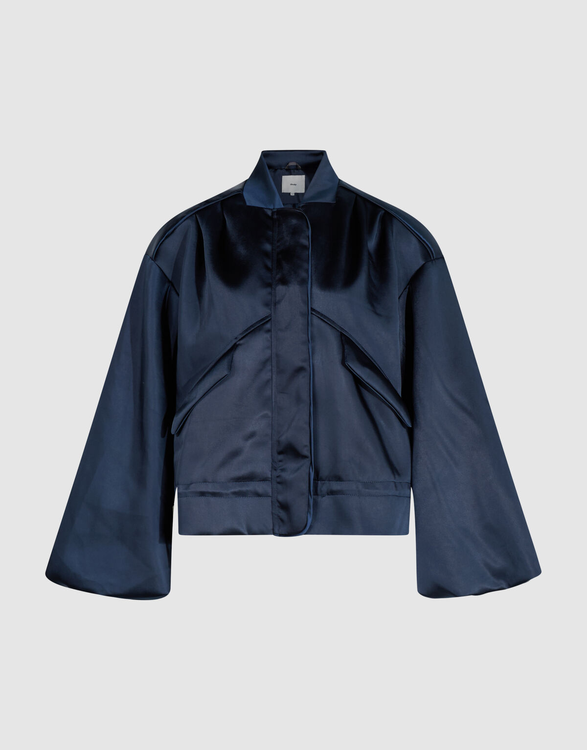 Oversized Heavy Satin Bomber Donkerblauw SHOEBY WOMEN