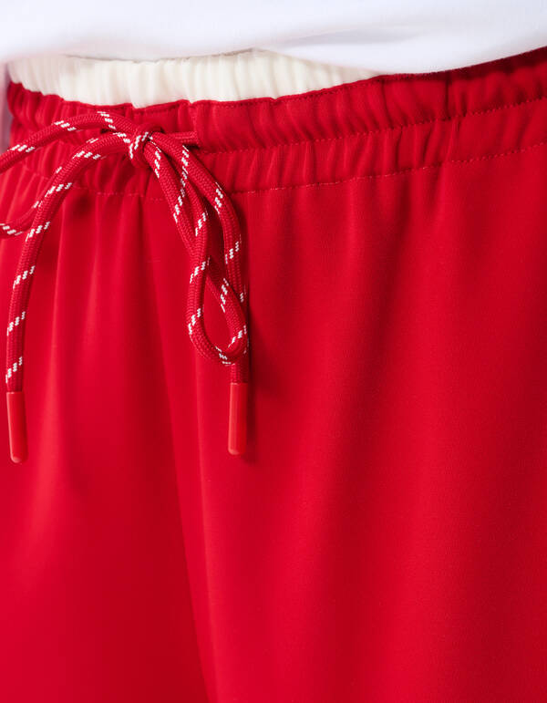 Sportliche Bundhose mit weitem Bein Rot SHOEBY WOMEN