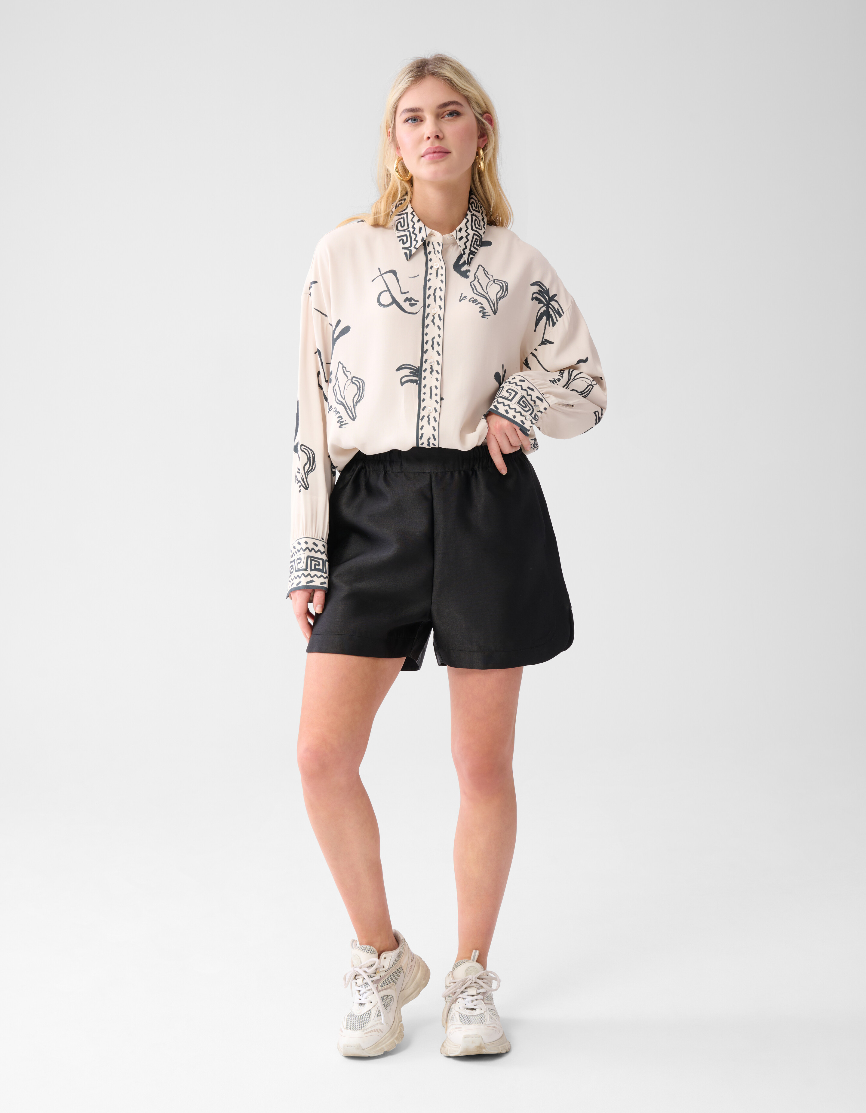 Satijnen Short Zwart SHOEBY WOMEN