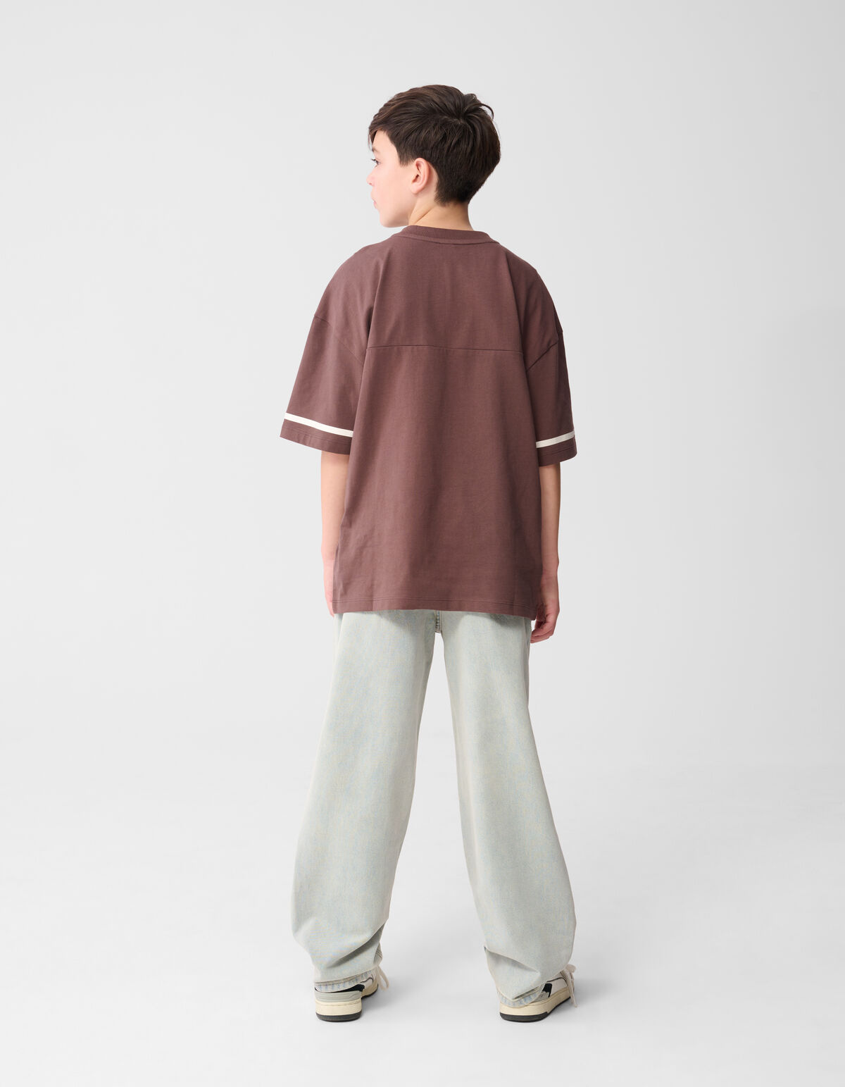 Oversized Rugby-T-Shirt Braun SHOEBY BOYS