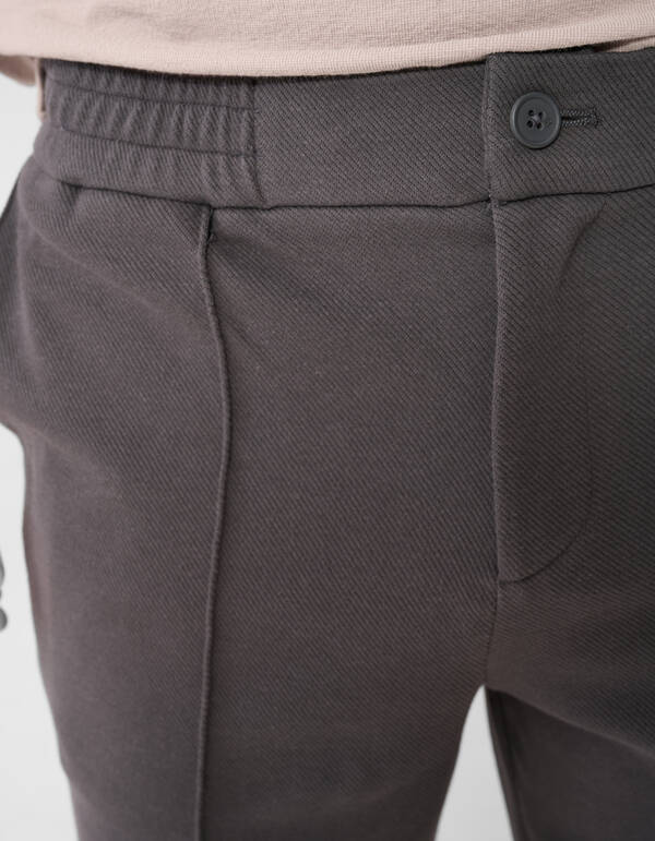 Struktur Regular Fit Shorts Dunkelgrau SHOEBY MEN