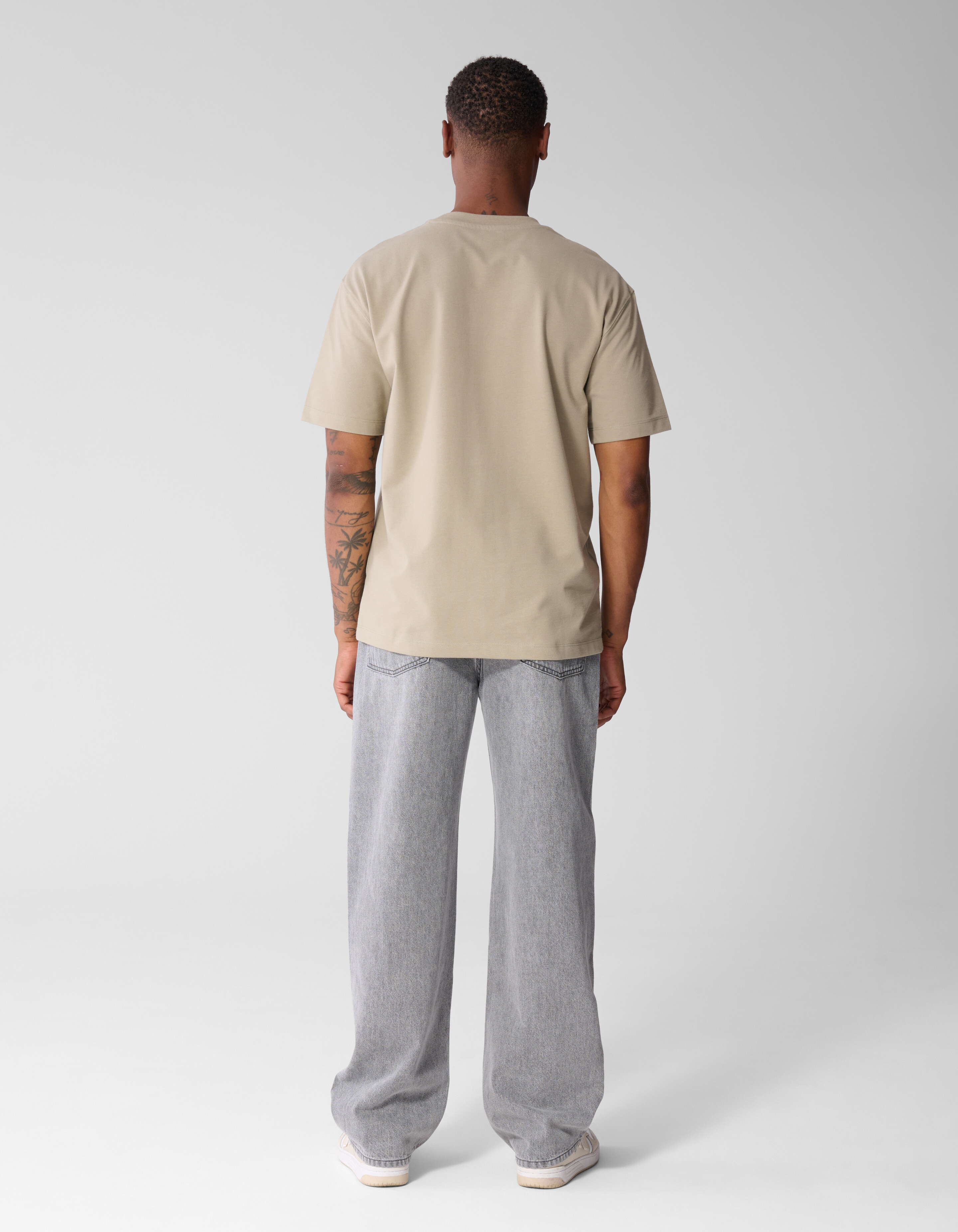 Baggy Fit Jeans Lichtgrijs L34 SHOEBY MEN