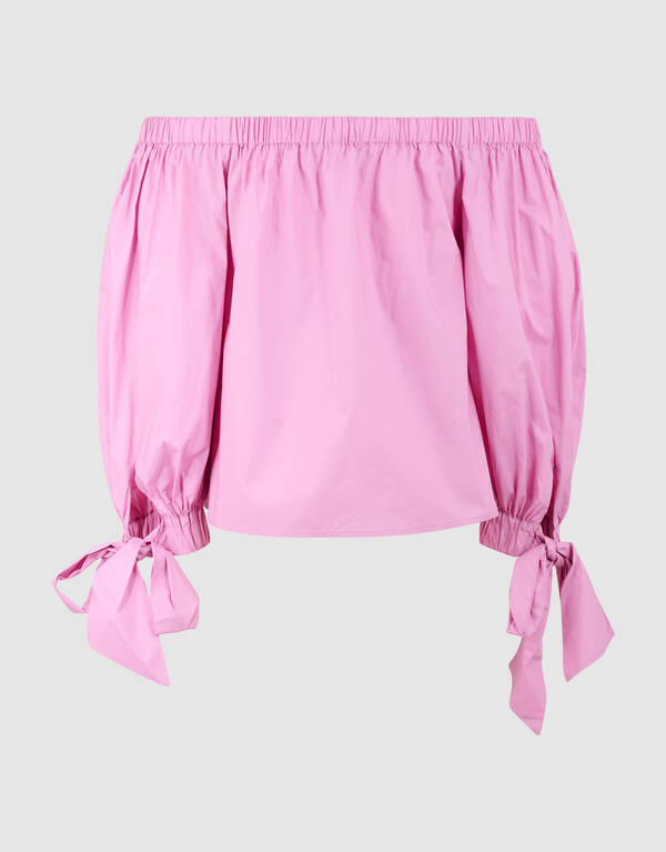 Off-Shoulder-Bluse in Rosa SHOEBY WOMEN