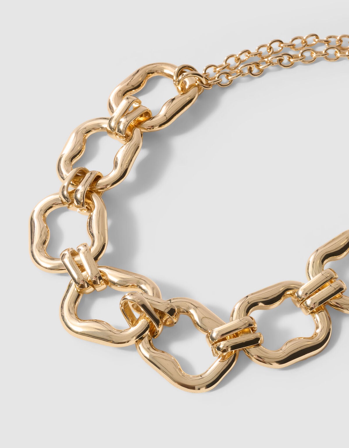 Square-Halskette in Gold SHOEBY ACCESSOIRES