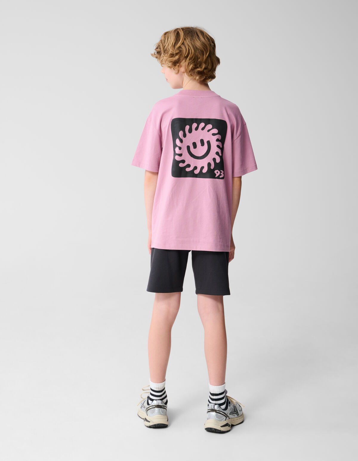 Smiley Sonne Kunstwerk T-shirt Rosa SHOEBY BOYS