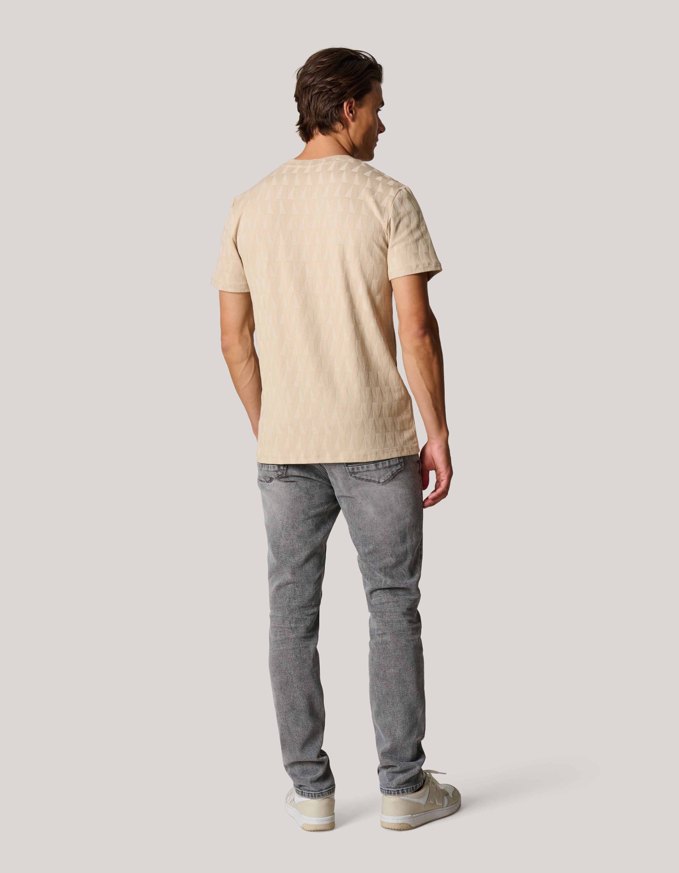 Jacquard T-shirt Sand SHOEBY MEN