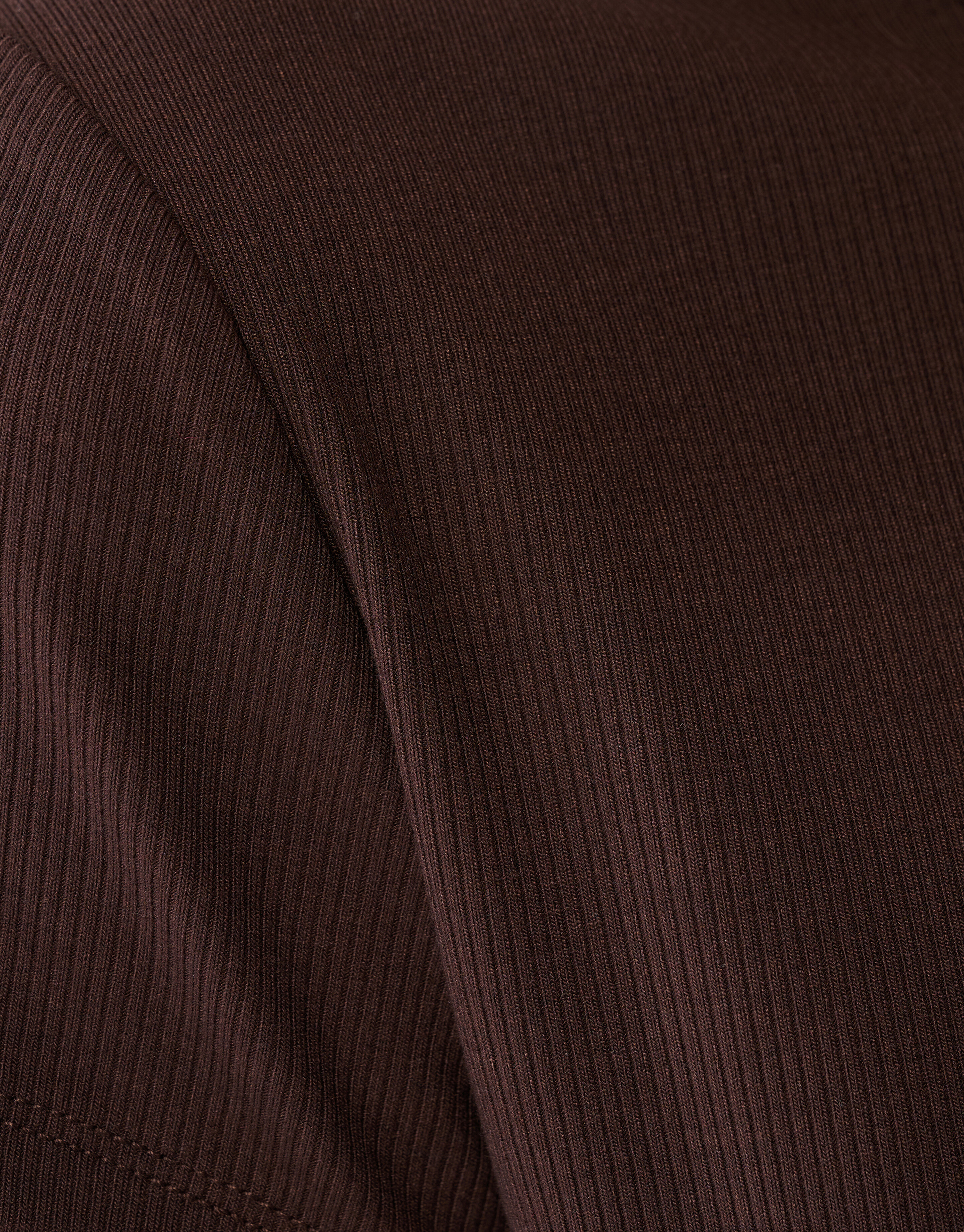 Geripptes T-Shirt Braun SHOEBY WOMEN