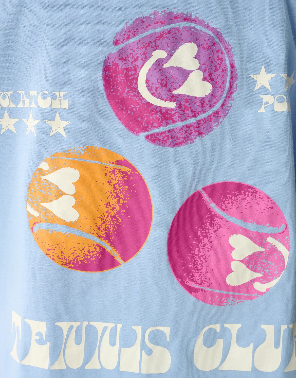 Tennis Artwork T-Shirt Blau SHOEBY GIRLS