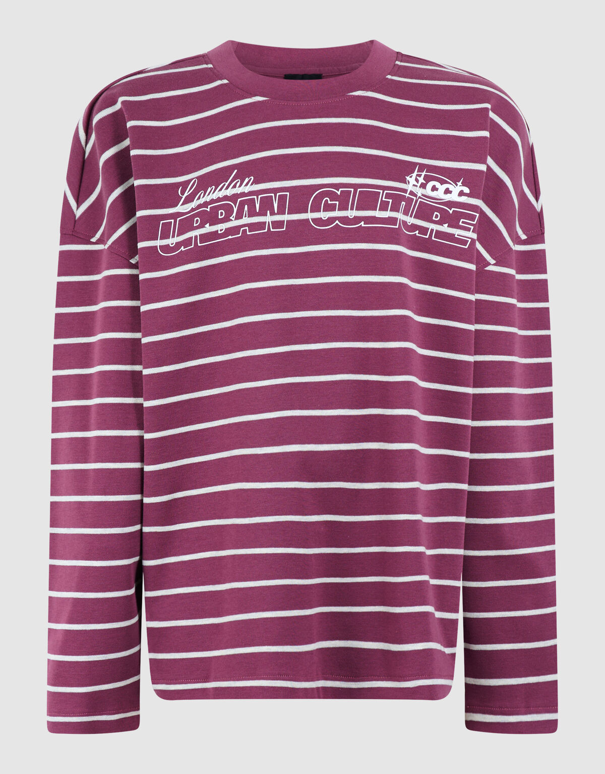 London gestreiftes Langarmshirt Dunkelrot SHOEBY BOYS