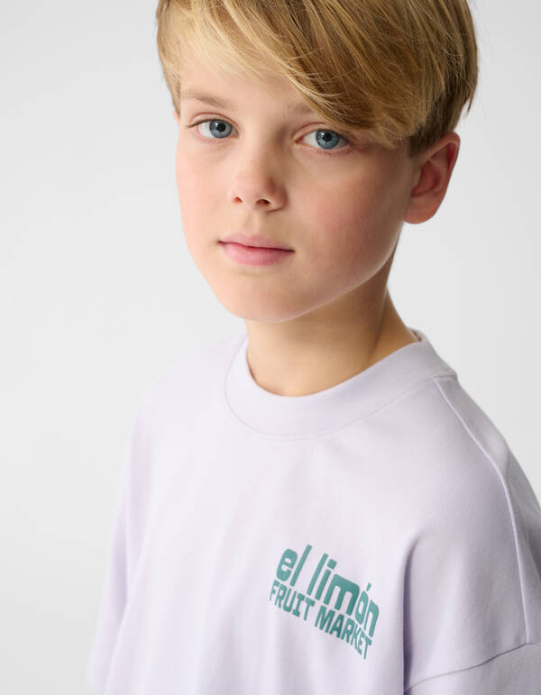 Limon Artwork T-Shirt Wei&szlig; SHOEBY BOYS