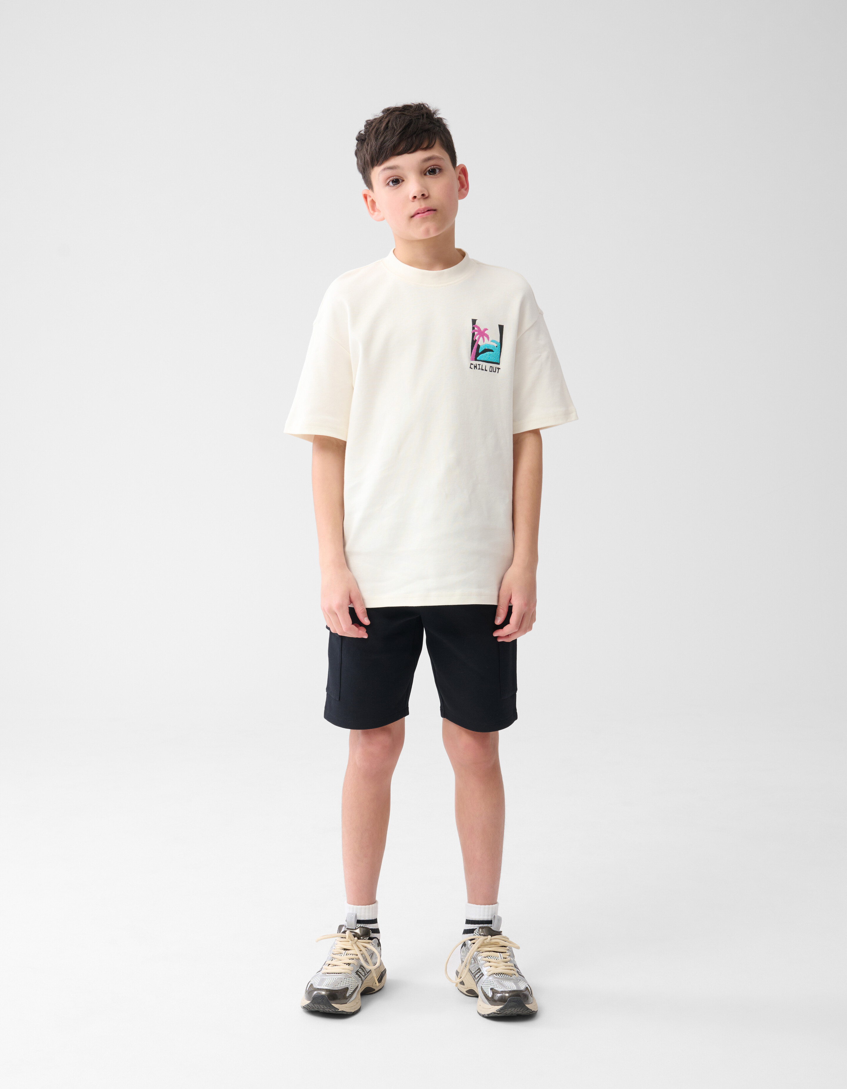 Towling Artwork T-shirt Off White SHOEBY BOYS