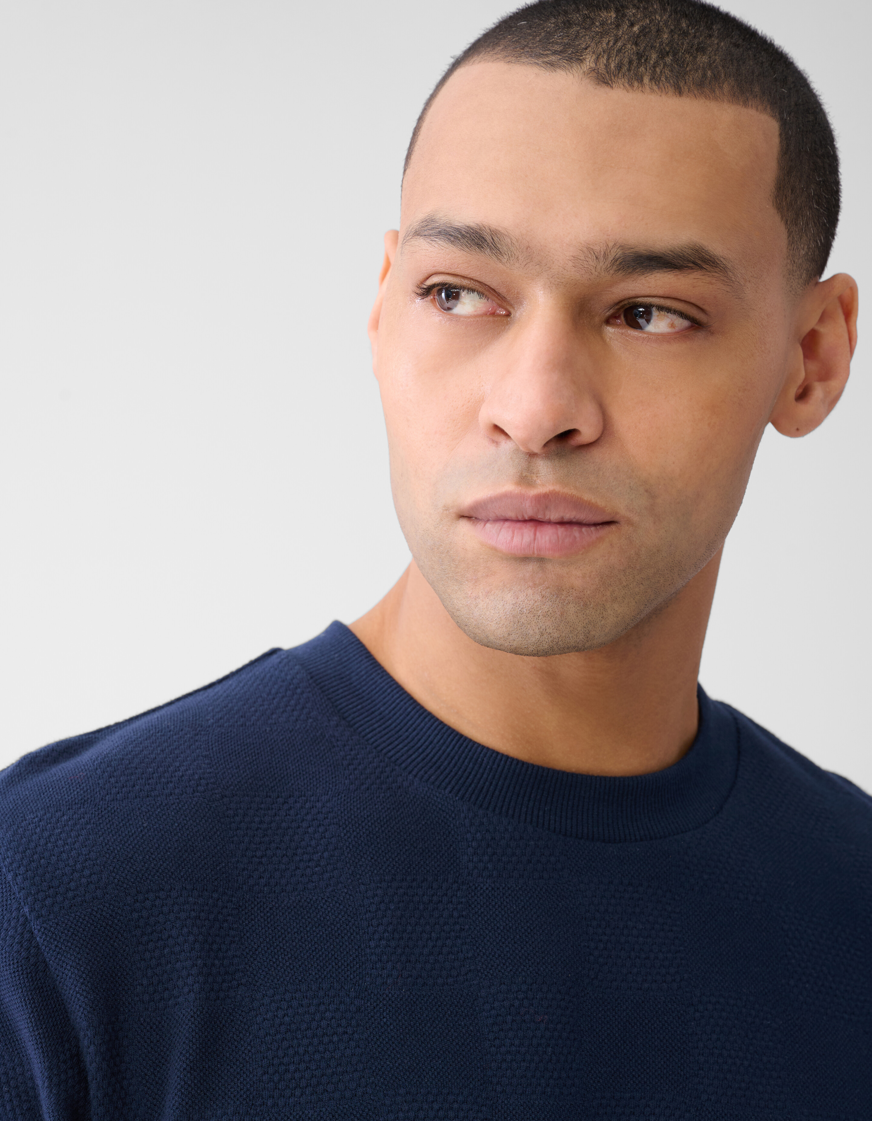 Patchwork T-shirt Donkerblauw SHOEBY MEN