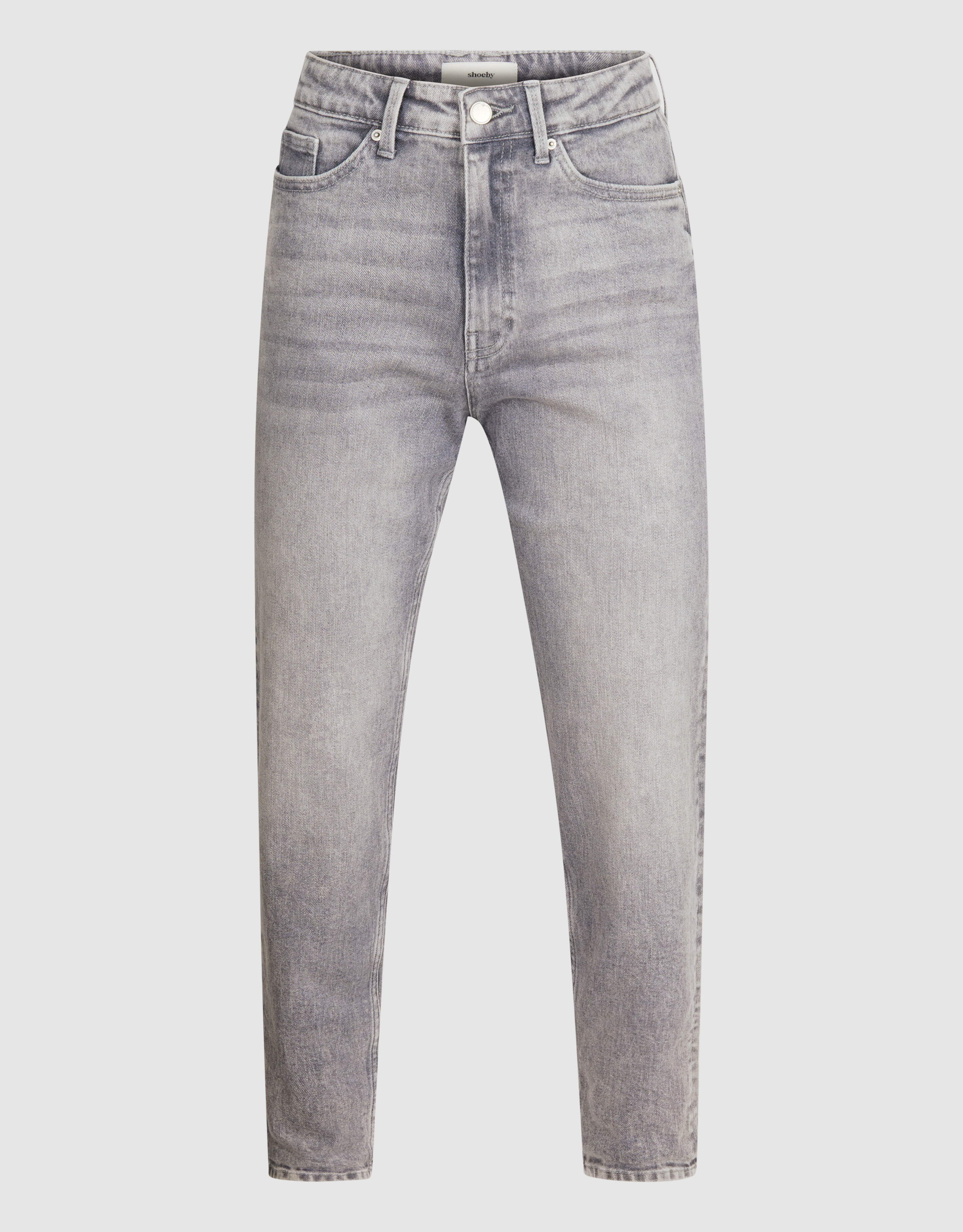 Tapered Fit Jeans Hellgrau SHOEBY WOMEN