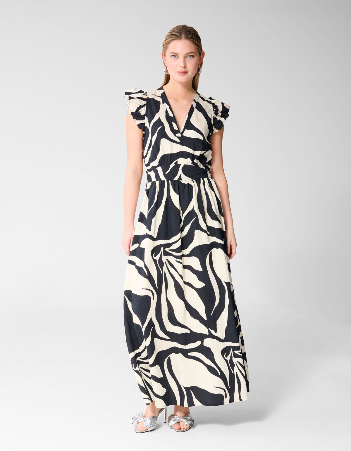 Bedrucktes Maxikleid in Schwarz SHOEBY WOMEN