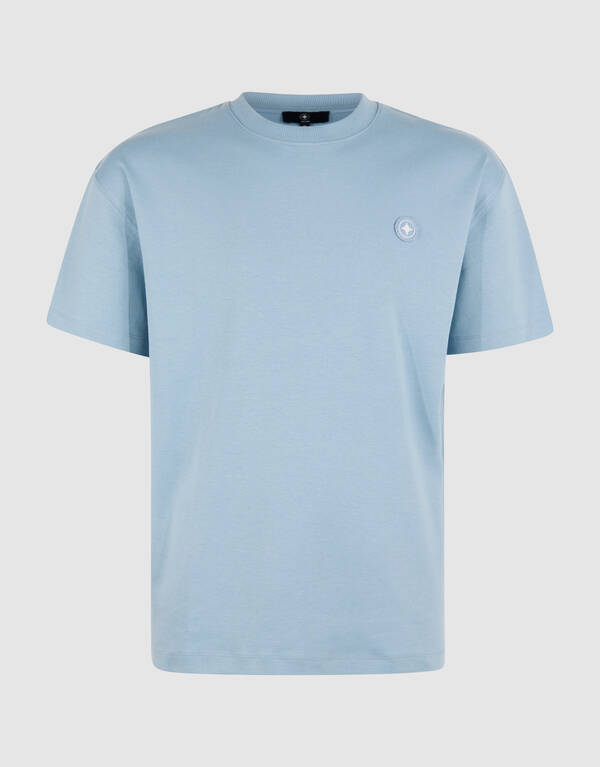 Besticktes T-Shirt Hellblau SHOEBY MEN