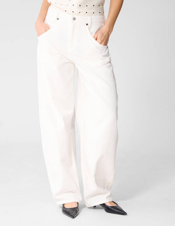 Straight Fit Jeans Wei&szlig; von Monica SHOEBY WOMEN