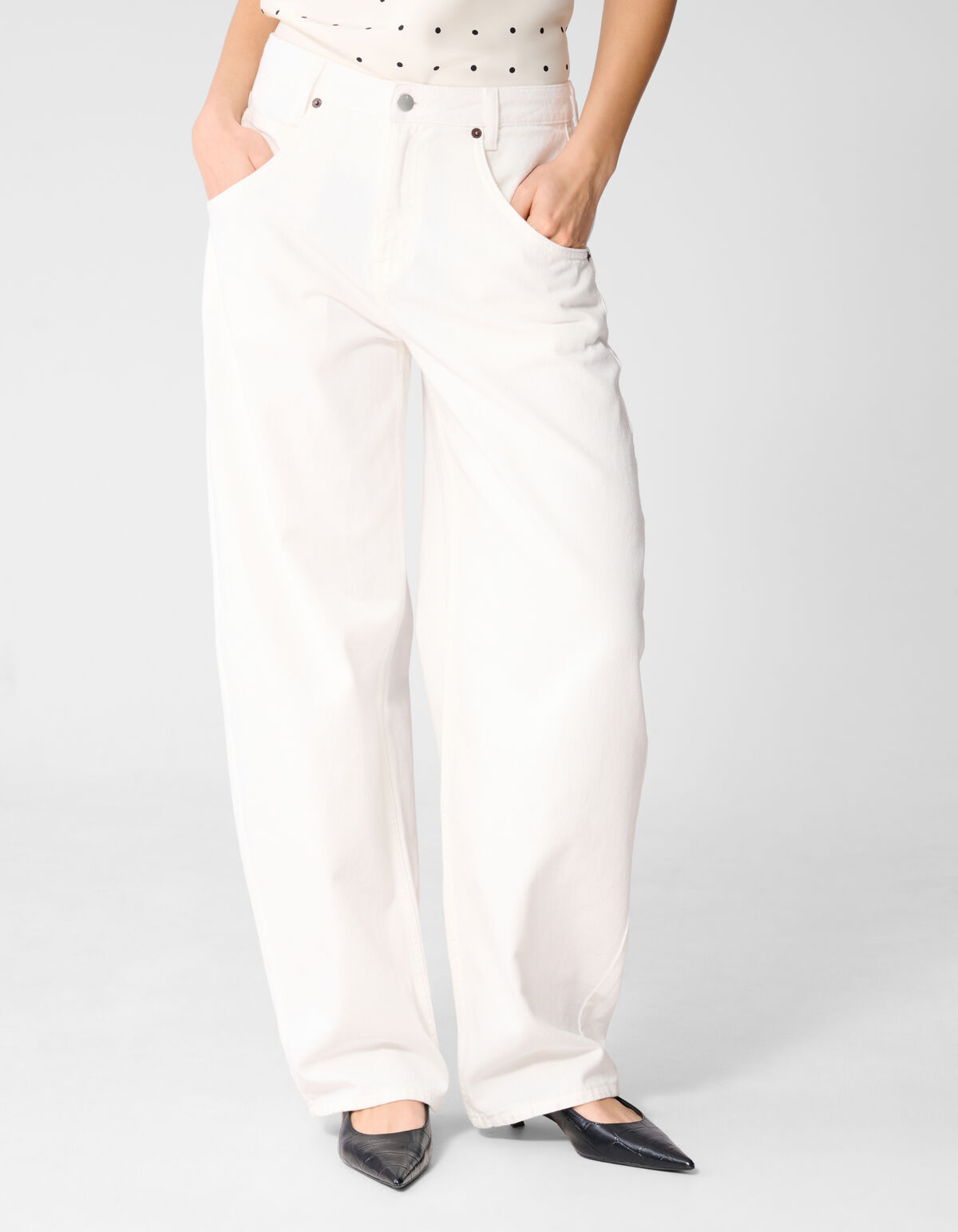 Straight Fit Jeans Wei&szlig; von Monica SHOEBY WOMEN