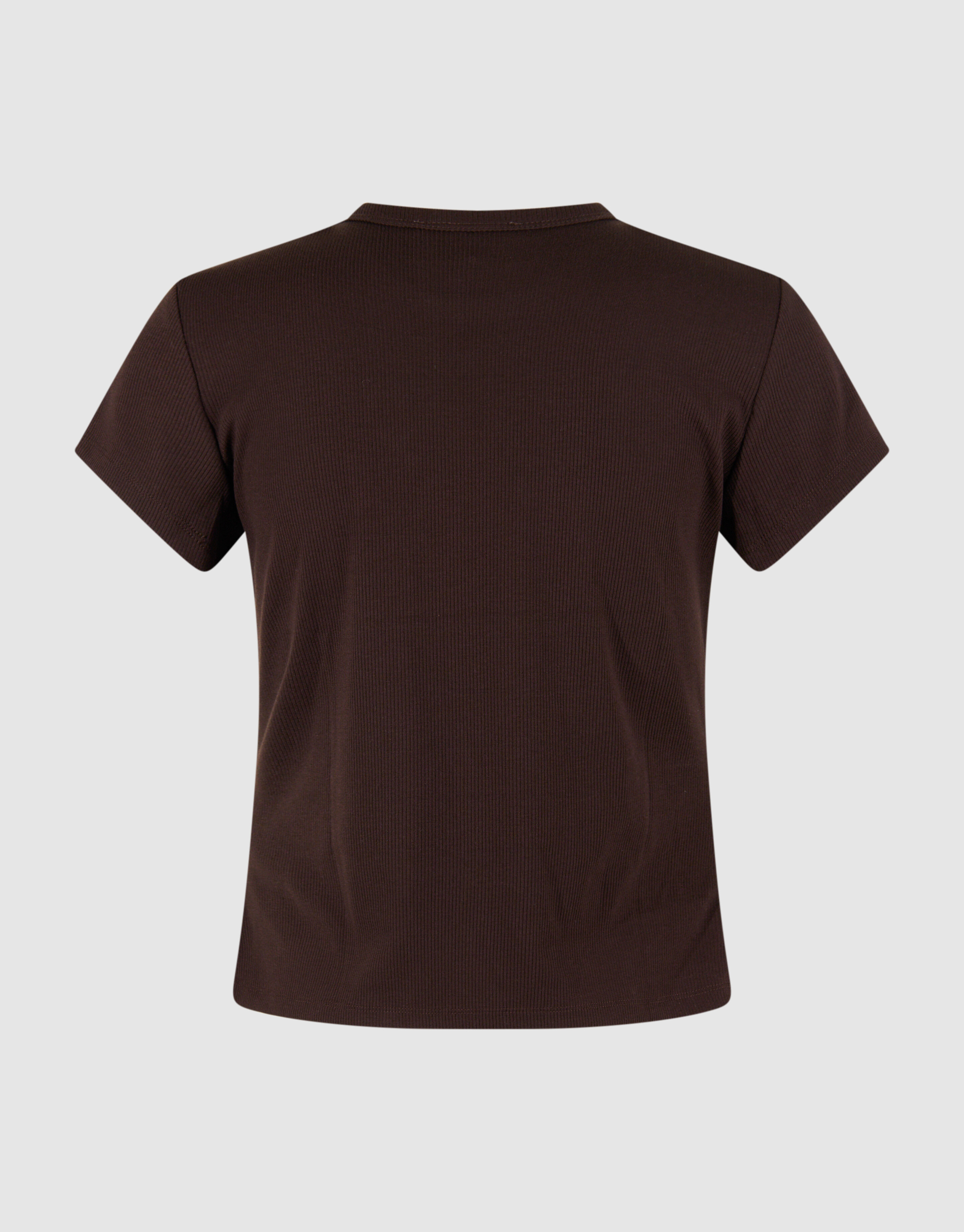 Geripptes T-Shirt Braun SHOEBY WOMEN