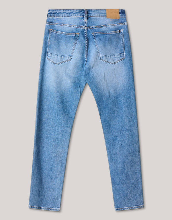Slim Straight Fit Jeans Mediumstone L34 SHOEBY MEN