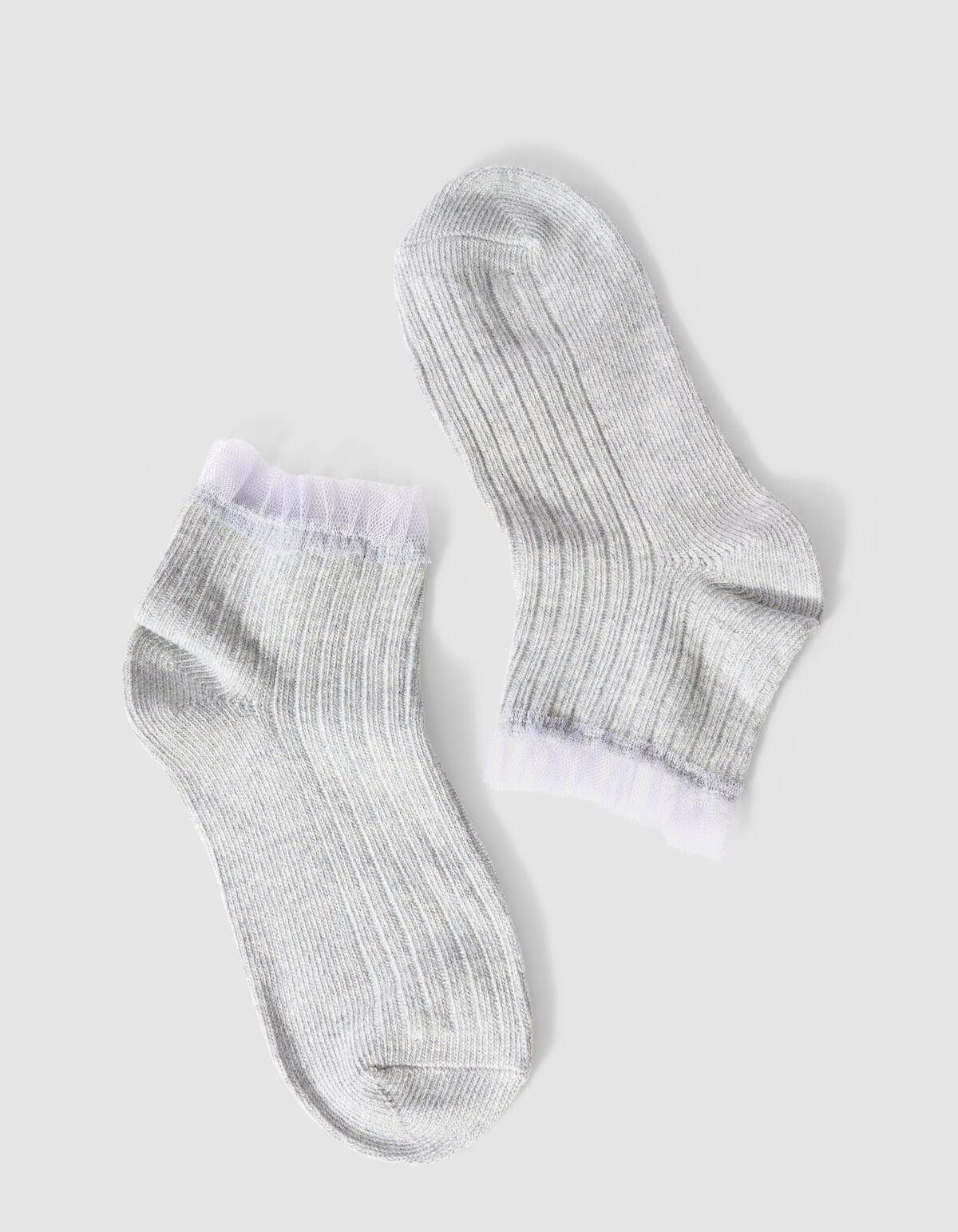 Ruffle-Socken Grau SHOEBY ACCESSOIRES