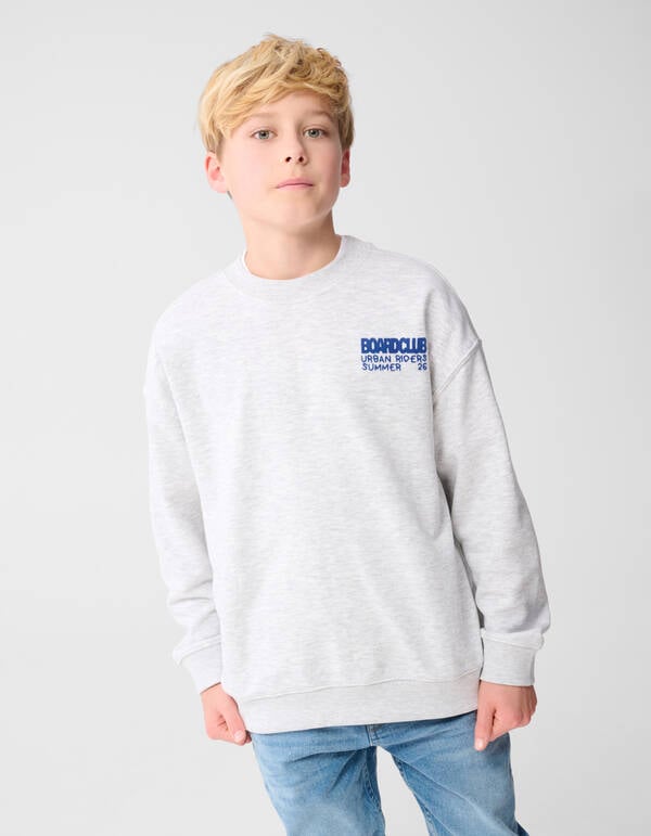 BoardClub Artwork Sweatshirt Hellgrau SHOEBY BOYS