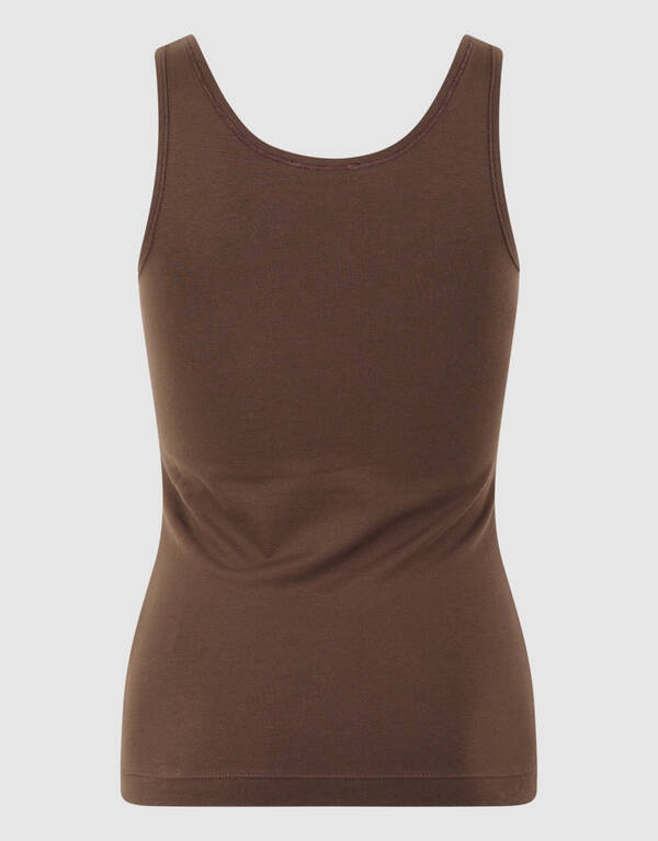 Basis Tanktop Donkerbruin SHOEBY WOMEN