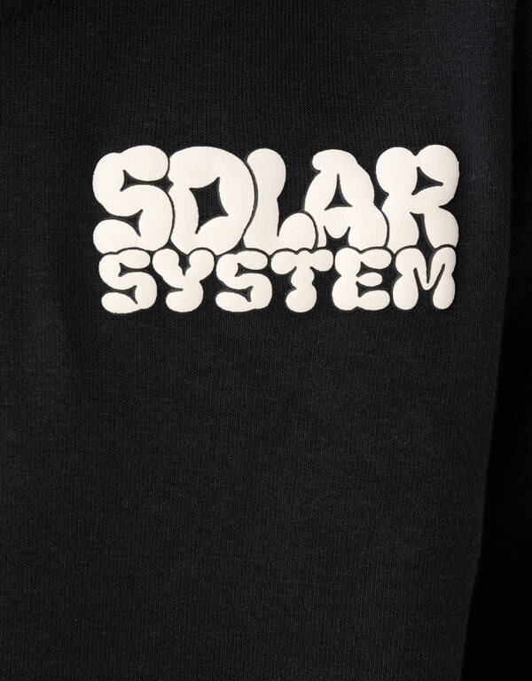 Text Print Hoodie Schwarz SHOEBY BOYS